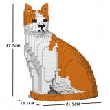 Jekca - Cat 10S-M03 - Lego - Sculpture - Construction - 4D - Brick Animals - Toys