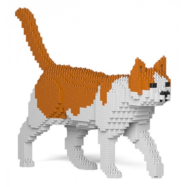 Jekca - Cat 11S-M03 - Lego - Scultura - Costruzione - 4D - Animali di Mattoncini - Toys