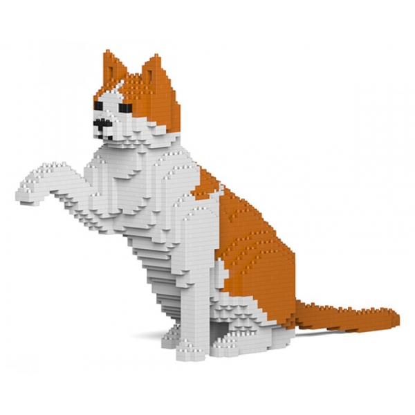 Jekca - Cat 12S-M03 - Lego - Sculpture - Construction - 4D - Brick Animals - Toys