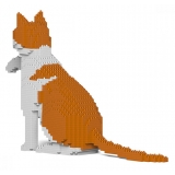 Jekca - Cat 12S-M03 - Lego - Sculpture - Construction - 4D - Brick Animals - Toys