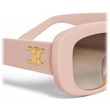 Céline - Triomphe 04 Sunglasses in Acetate - Nude - Sunglasses - Céline Eyewear