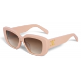 Céline - Triomphe 04 Sunglasses in Acetate - Nude - Sunglasses - Céline Eyewear