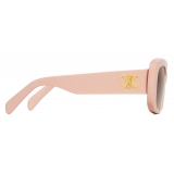 Céline - Triomphe 04 Sunglasses in Acetate - Nude - Sunglasses - Céline Eyewear