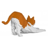 Jekca - Cat 13S-M03 - Lego - Sculpture - Construction - 4D - Brick Animals - Toys