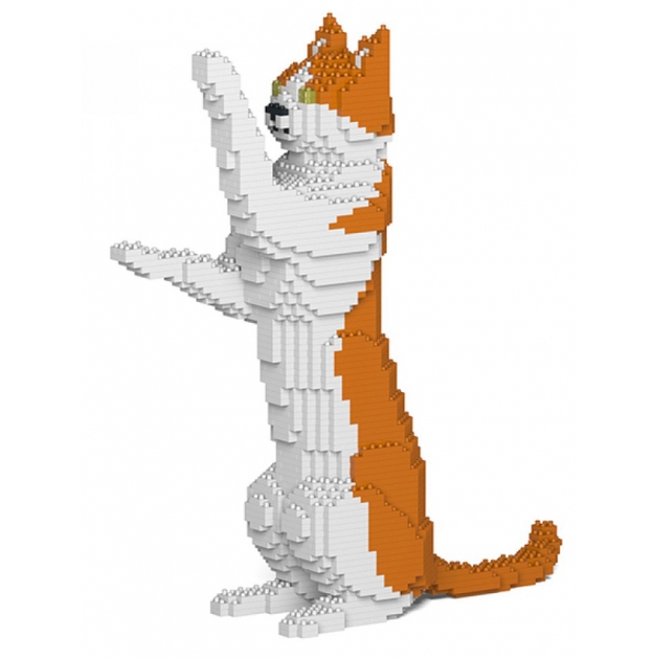 Jekca - Cat 22S-M01 - Lego - Scultura - Costruzione - 4D - Animali di Mattoncini - Toys
