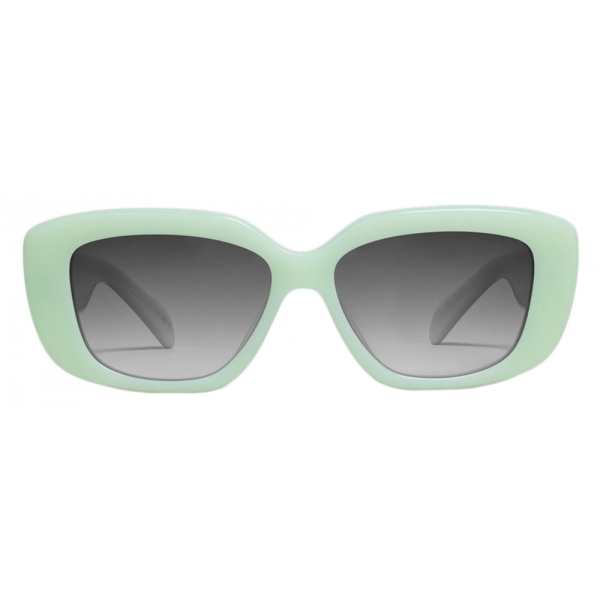 Céline - Occhiali da Sole Triomphe 04 in Acetato - Verde Opalescente - Occhiali da Sole - Céline Eyewear