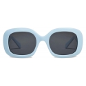 Céline - Occhiali da Sole Triomphe 10 in Acetato - Blu Chiaro Opalescente - Occhiali da Sole - Céline Eyewear