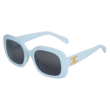 Céline - Triomphe 10 Sunglasses in Acetate - Milky Light Blue - Sunglasses - Céline Eyewear