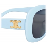 Céline - Triomphe 10 Sunglasses in Acetate - Milky Light Blue - Sunglasses - Céline Eyewear