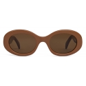 Céline - Triomphe 01 Sunglasses in Acetate - Camel - Sunglasses - Céline Eyewear