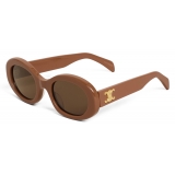 Céline - Triomphe 01 Sunglasses in Acetate - Camel - Sunglasses - Céline Eyewear