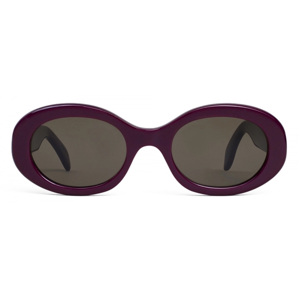 Céline - Triomphe 01 Sunglasses in Acetate - Aubergine - Sunglasses ...