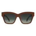 Céline - Triomphe 09 Sunglasses in Acetate - Chocolate - Sunglasses - Céline Eyewear