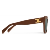 Céline - Triomphe 09 Sunglasses in Acetate - Chocolate - Sunglasses - Céline Eyewear