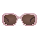 Céline - Triomphe 10 Sunglasses in Acetate - Pastel Pink - Sunglasses - Céline Eyewear