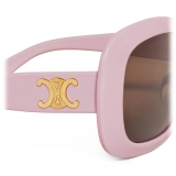 Céline - Triomphe 10 Sunglasses in Acetate - Pastel Pink - Sunglasses - Céline Eyewear