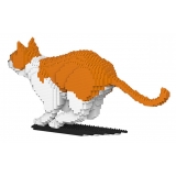 Jekca - Cat 23S-M01 - Lego - Sculpture - Construction - 4D - Brick Animals - Toys