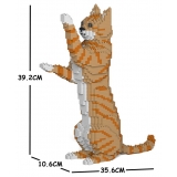 Jekca - Cat 14S-M01 - Lego - Scultura - Costruzione - 4D - Animali di Mattoncini - Toys