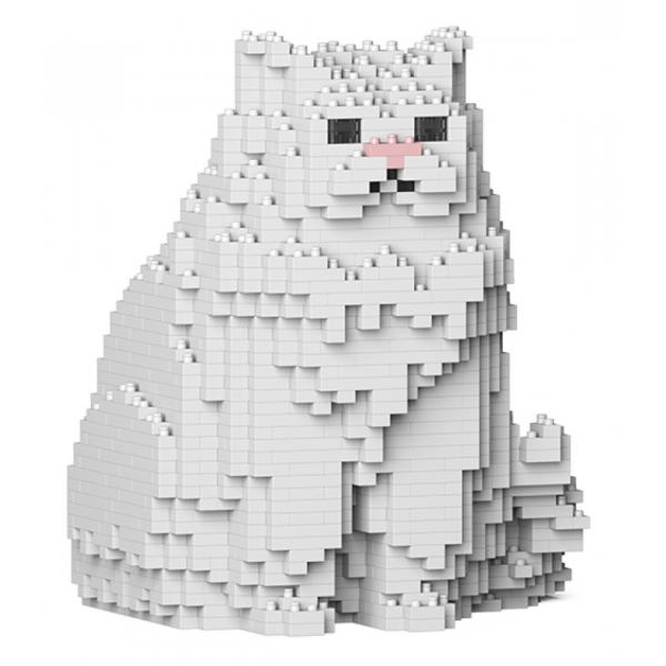 Jekca - Persian Cat 01S-M01 - Lego - Sculpture - Construction - 4D - Brick Animals - Toys