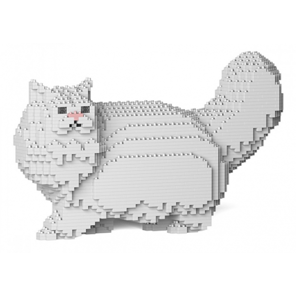 Jekca - Persian Cat 02S-M01 - Lego - Sculpture - Construction - 4D - Brick Animals - Toys