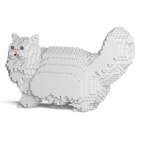 Jekca - Persian Cat 02S-M01 - Lego - Sculpture - Construction - 4D - Brick Animals - Toys