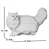 Jekca - Persian Cat 02S-M01 - Lego - Sculpture - Construction - 4D - Brick Animals - Toys