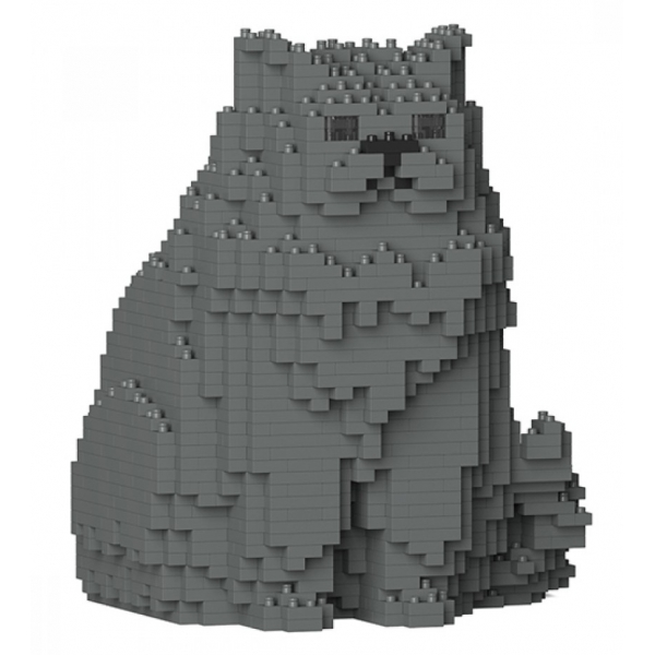 Jekca - Persian Cat 01S-M02 - Lego - Sculpture - Construction - 4D - Brick Animals - Toys