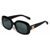 Céline - Triomphe 10 Sunglasses in Acetate - Black - Sunglasses - Céline Eyewear