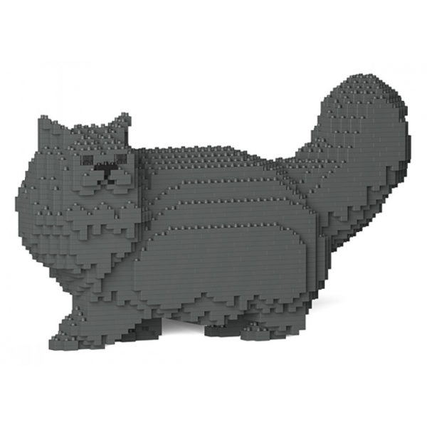 Jekca - Persian Cat 02S-M02 - Lego - Sculpture - Construction - 4D - Brick Animals - Toys