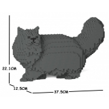 Jekca - Persian Cat 02S-M02 - Lego - Sculpture - Construction - 4D - Brick Animals - Toys