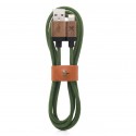 Woodcessories - Noce / Verde - Cavo Lightning Mfi in Legno 1,2 m - Eco Cable - Cavo Lighting USB Apple in Legno