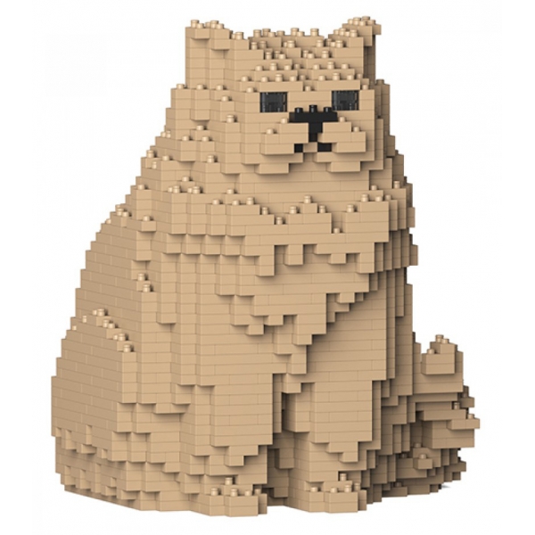 Jekca - Persian Cat 01S-M03 - Lego - Sculpture - Construction - 4D - Brick Animals - Toys