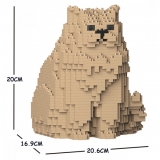 Jekca - Persian Cat 01S-M03 - Lego - Sculpture - Construction - 4D - Brick Animals - Toys