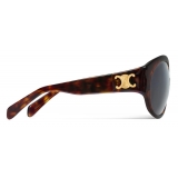 Céline - Triomphe 11 Sunglasses in Acetate - Red Havana - Sunglasses - Céline Eyewear