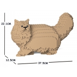 Jekca - Persian Cat 02S-M03 - Lego - Sculpture - Construction - 4D - Brick Animals - Toys