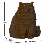 Jekca - Persian Cat 01S-M05 - Lego - Sculpture - Construction - 4D - Brick Animals - Toys