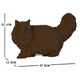 Jekca - Persian Cat 02S-M05 - Lego - Sculpture - Construction - 4D - Brick Animals - Toys