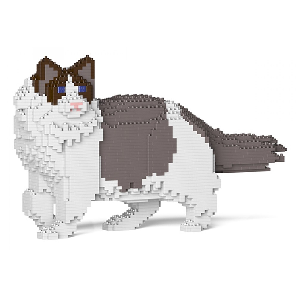 Jekca - Ragdoll Cat 02S-M01 - Lego - Scultura - Costruzione - 4D - Animali  di Mattoncini - Toys - Avvenice