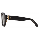 Linda Farrow - Leon Angular Optical Glasses in Black - LFL1324C1OPT - Linda Farrow Eyewear