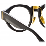 Linda Farrow - Leon Angular Optical Glasses in Black - LFL1324C1OPT - Linda Farrow Eyewear