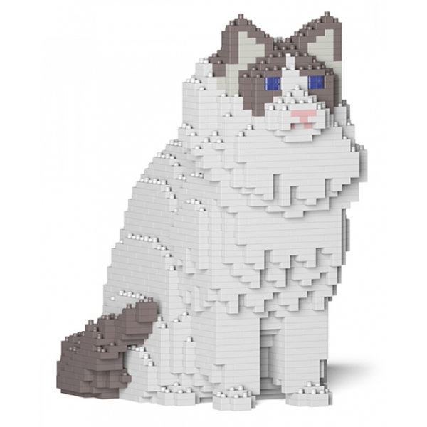 Jekca - Ragdoll Cat 01S-M02 - Lego - Sculpture - Construction - 4D - Brick Animals - Toys