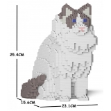 Jekca - Ragdoll Cat 01S-M02 - Lego - Sculpture - Construction - 4D - Brick Animals - Toys