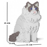 Jekca - Ragdoll Cat 01S-M02 - Lego - Scultura - Costruzione - 4D - Animali di Mattoncini - Toys