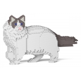 Jekca - Ragdoll Cat 01S-M02 - Lego - Sculpture - Construction - 4D - Brick Animals - Toys