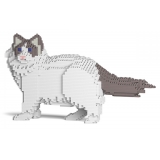 Jekca - Ragdoll Cat 01S-M02 - Lego - Sculpture - Construction - 4D - Brick Animals - Toys