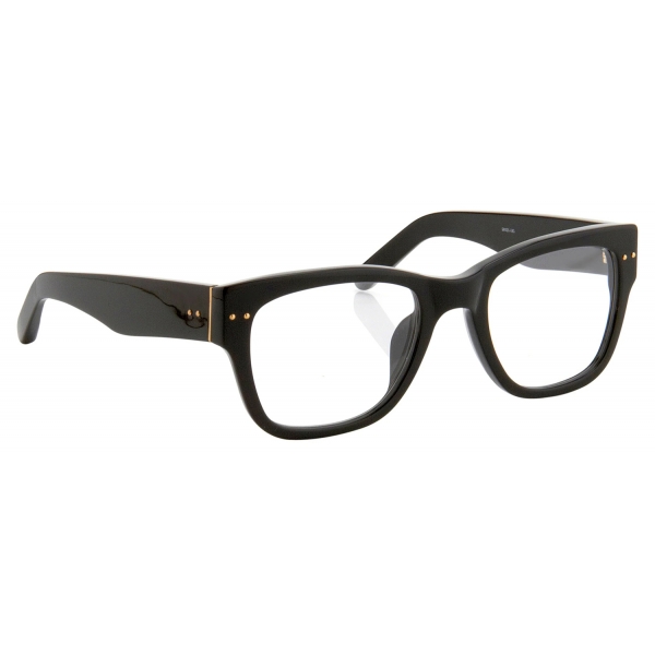 Linda Farrow - 215 D-Frame Optical Glasses in Black - LFL215C1OPT - Linda Farrow Eyewear
