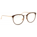 Linda Farrow - Calthorpe Oval Optical Glasses in Brown (C6) - LFLC251C6OPT - Linda Farrow Eyewear