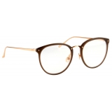 Linda Farrow - Calthorpe Oval Optical Glasses in Brown (C6) - LFLC251C6OPT - Linda Farrow Eyewear