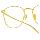 Linda Farrow - Occhiali da Vista Quadrati Simon in Oro Giallo - LFL479C6OPT - Linda Farrow Eyewear