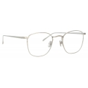 Linda Farrow - Occhiali da Vista Quadrati Simon in Oro Bianco - LFL479C7OPT - Linda Farrow Eyewear